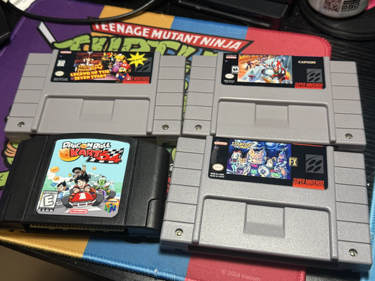 New Reproduction Titles Have Arrived! Super Mario RPG, Mega Man X3 Zero Project, Dragon Ball Kart 64, and