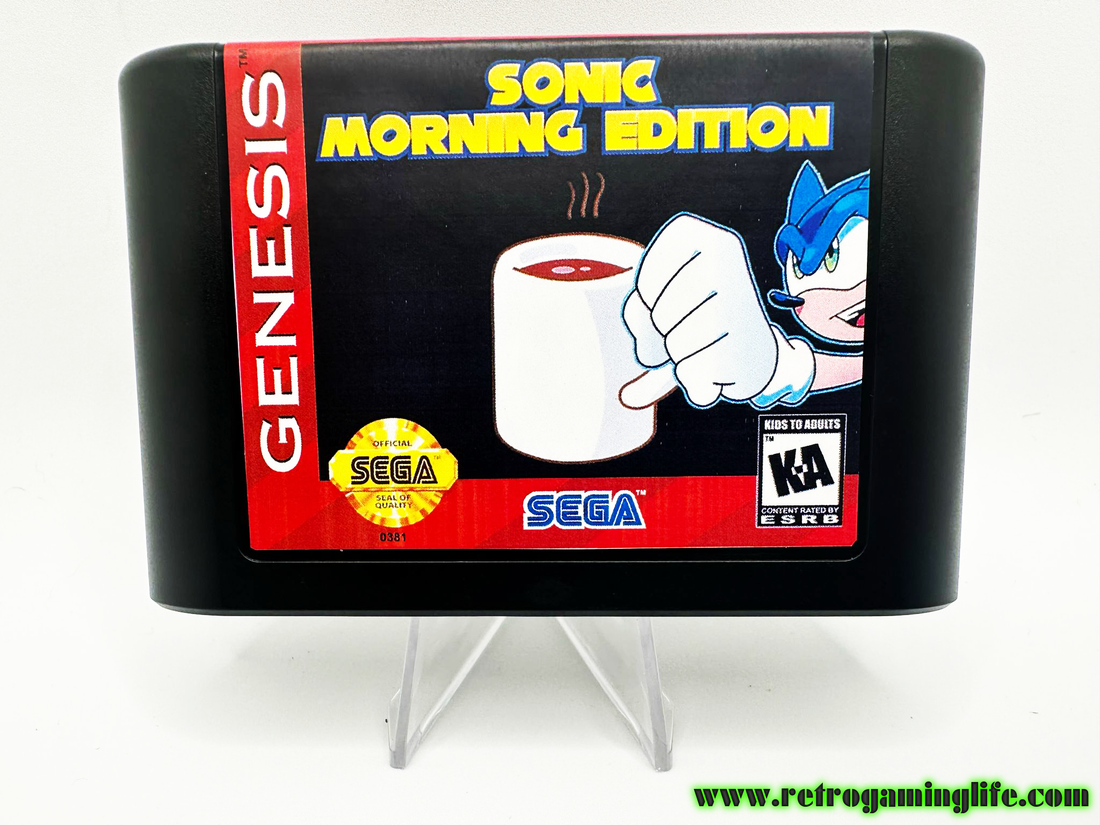 ☕ New Arrival: Sonic the Hedgehog – Morning Edition (Genesis Repro Cart)