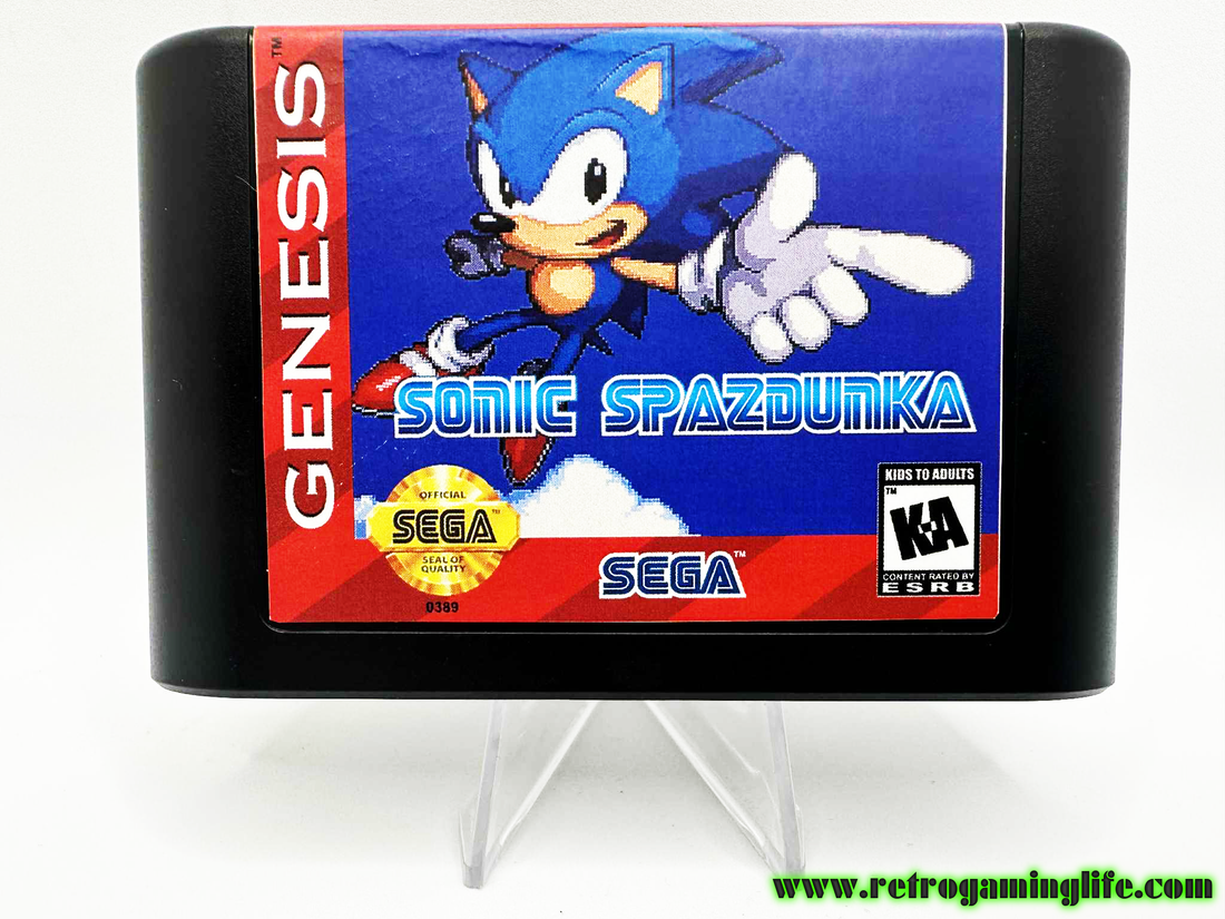 New Arrival: Sonic Spazdunka for Sega Genesis – A Wild Spin on Classic Sonic!