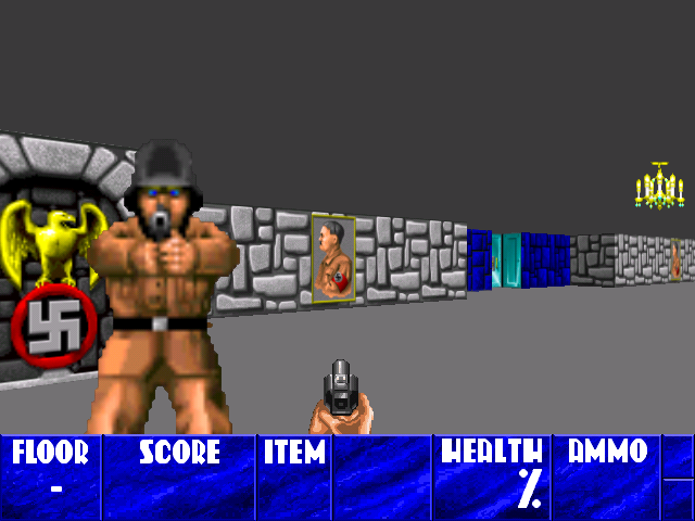 Wolfenstein 3D Uncut Redux SNES Reproduction Cart