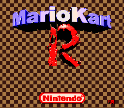 Super Mario Kart R SNES Reproduction Cartridge