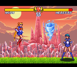 Sailor Moon Fighter S SNES English Reproduction Video Game