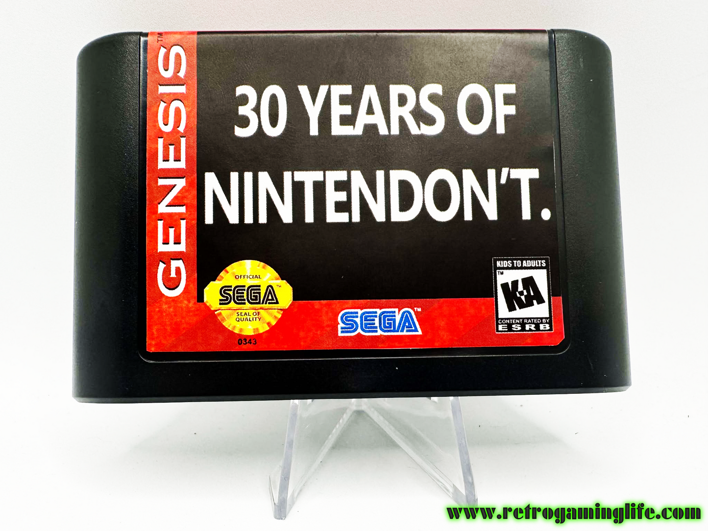 30 Years of Nintendon't Sega Genesis Repro Video Game Cart