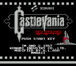 Castlevania Red Stained – NES Reproduction Cart