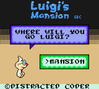 👻 Luigi’s Mansion (Game Boy Color) — Reproduction Cartridge