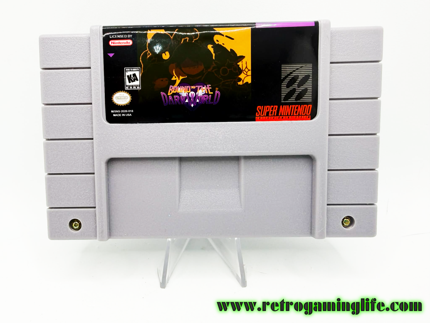 Bound to the Dark World SNES Reproduction Cart