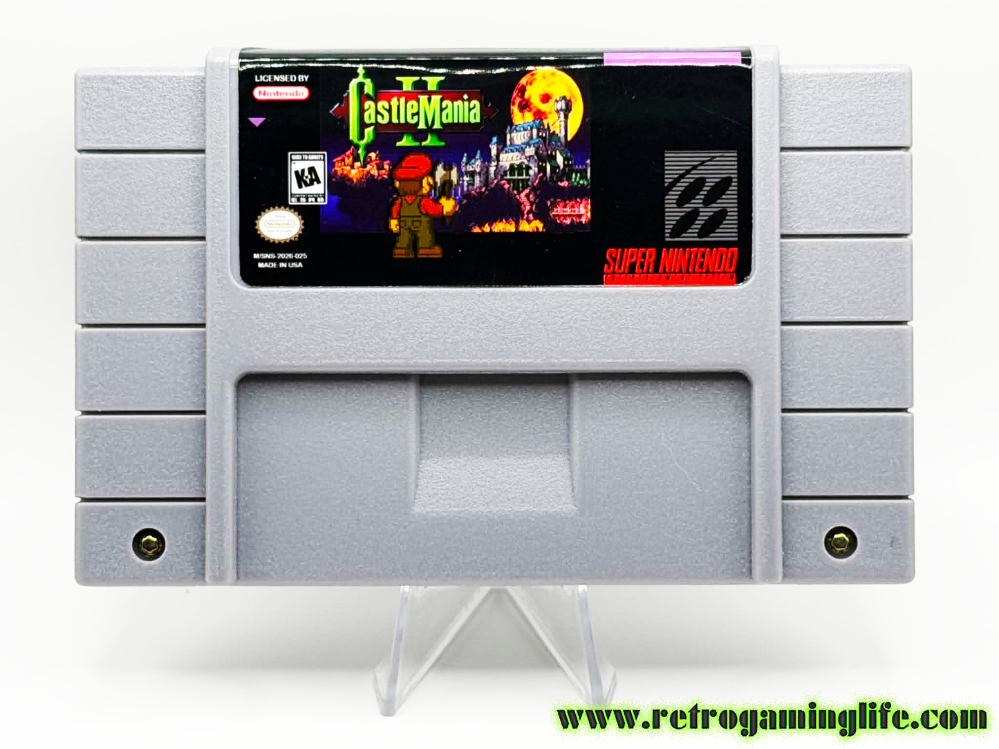 CastleMania II (SNES) – Reproduction Cartridge