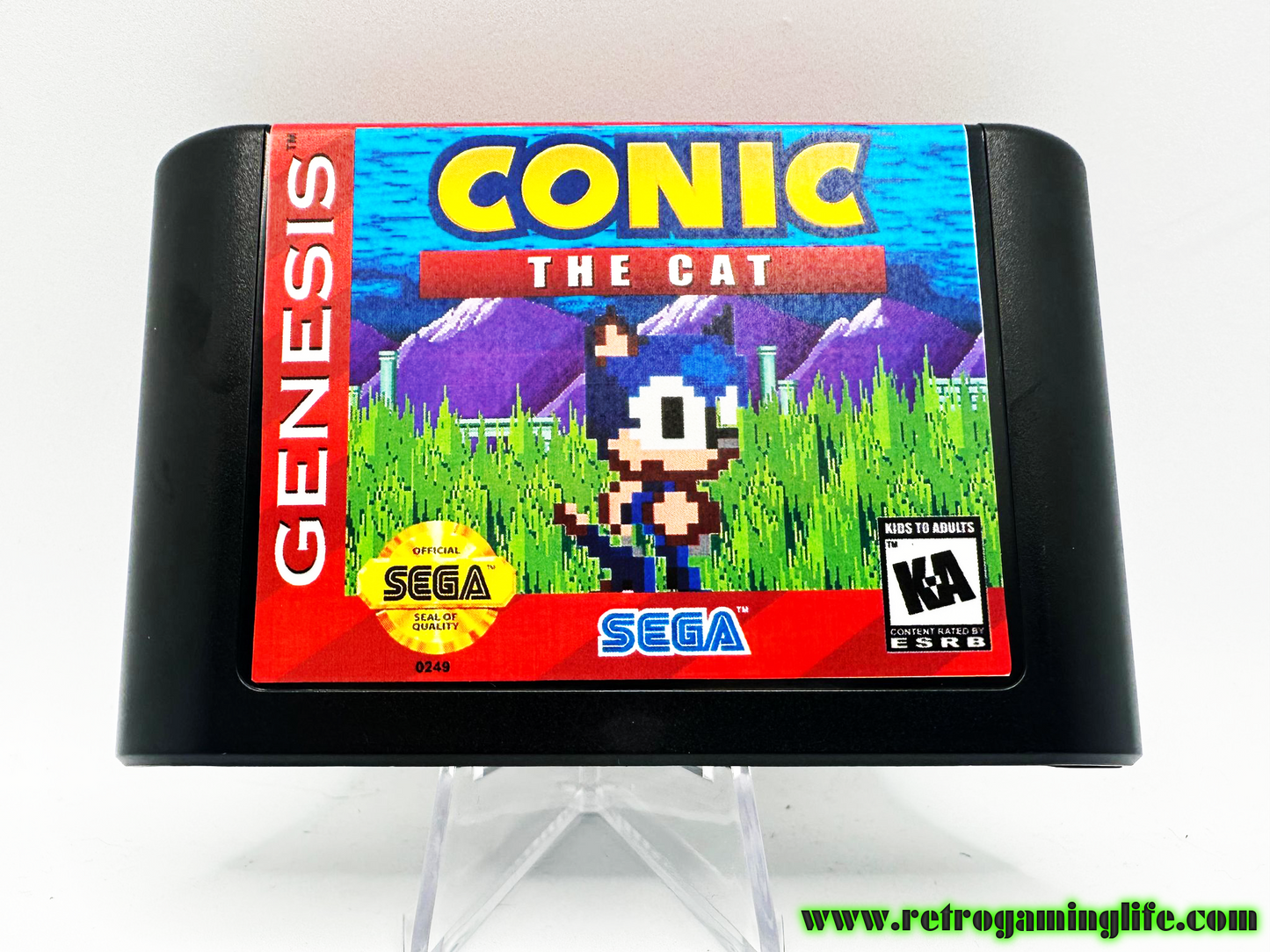 Conic the Cat Sega Genesis Repro Game Cart