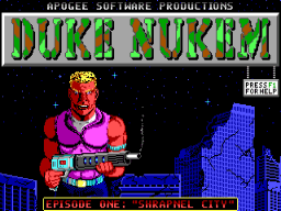 Duke Nukem DOS PC Game Reproduction