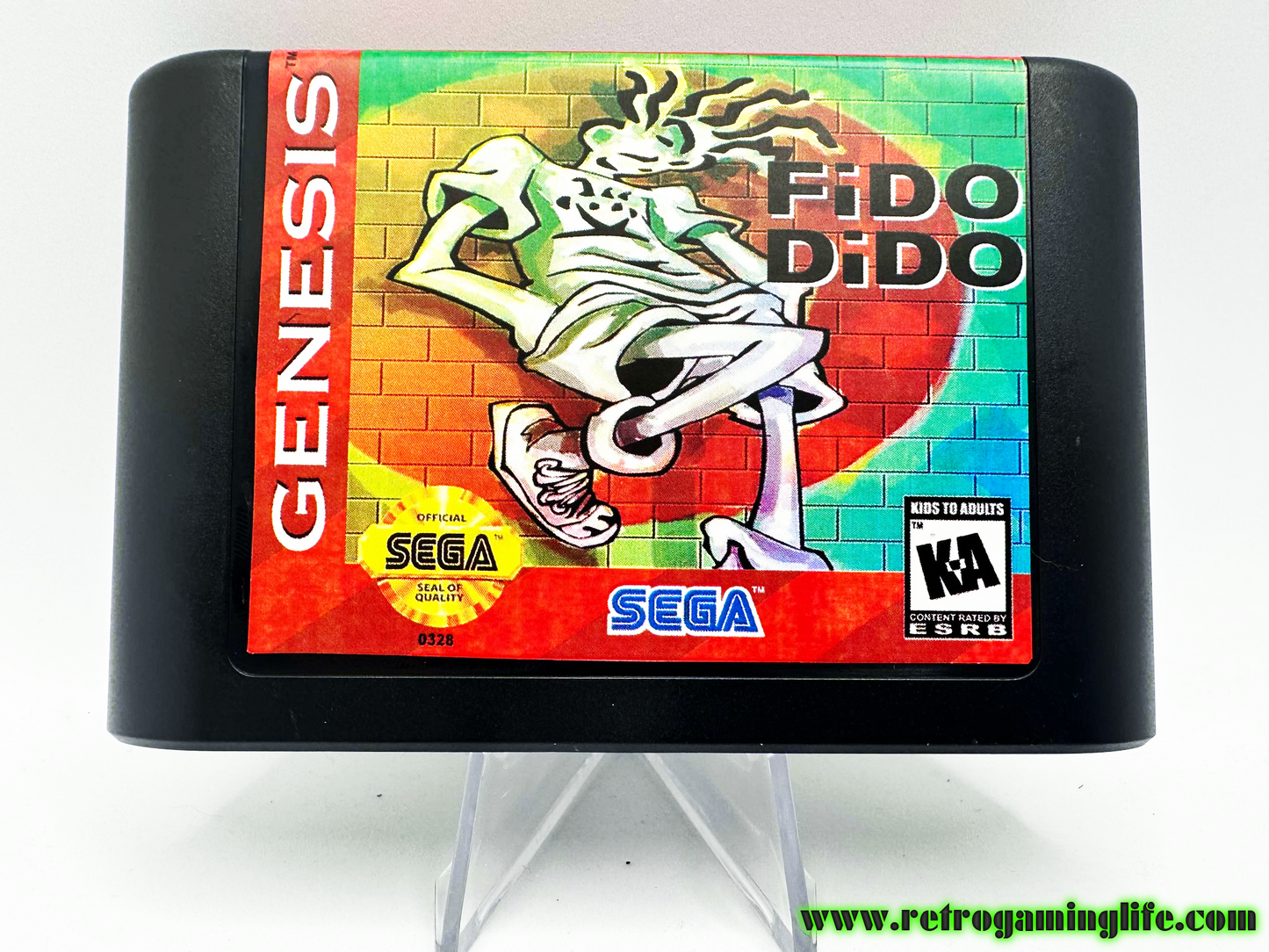 Fido Dido Prototype Reproduction Sega Genesis Video Game Cart