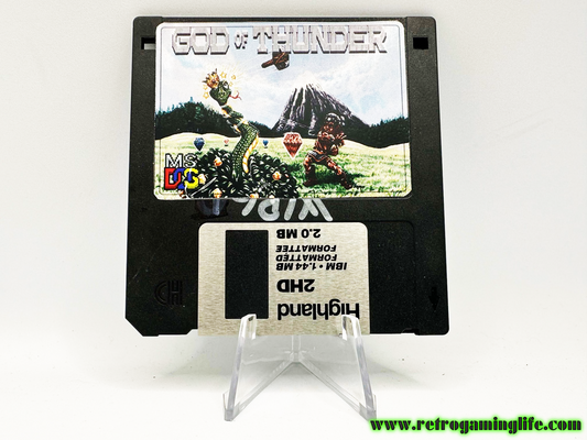 God of Thunder DOS Floppy Reproduction Video Game Disk