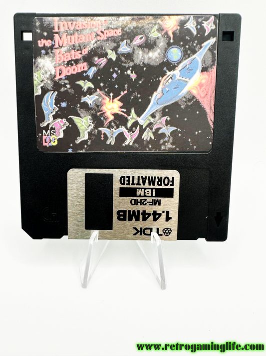 Invasion of the Mutant Space  Bats of Doom Repro Floppy PC Game