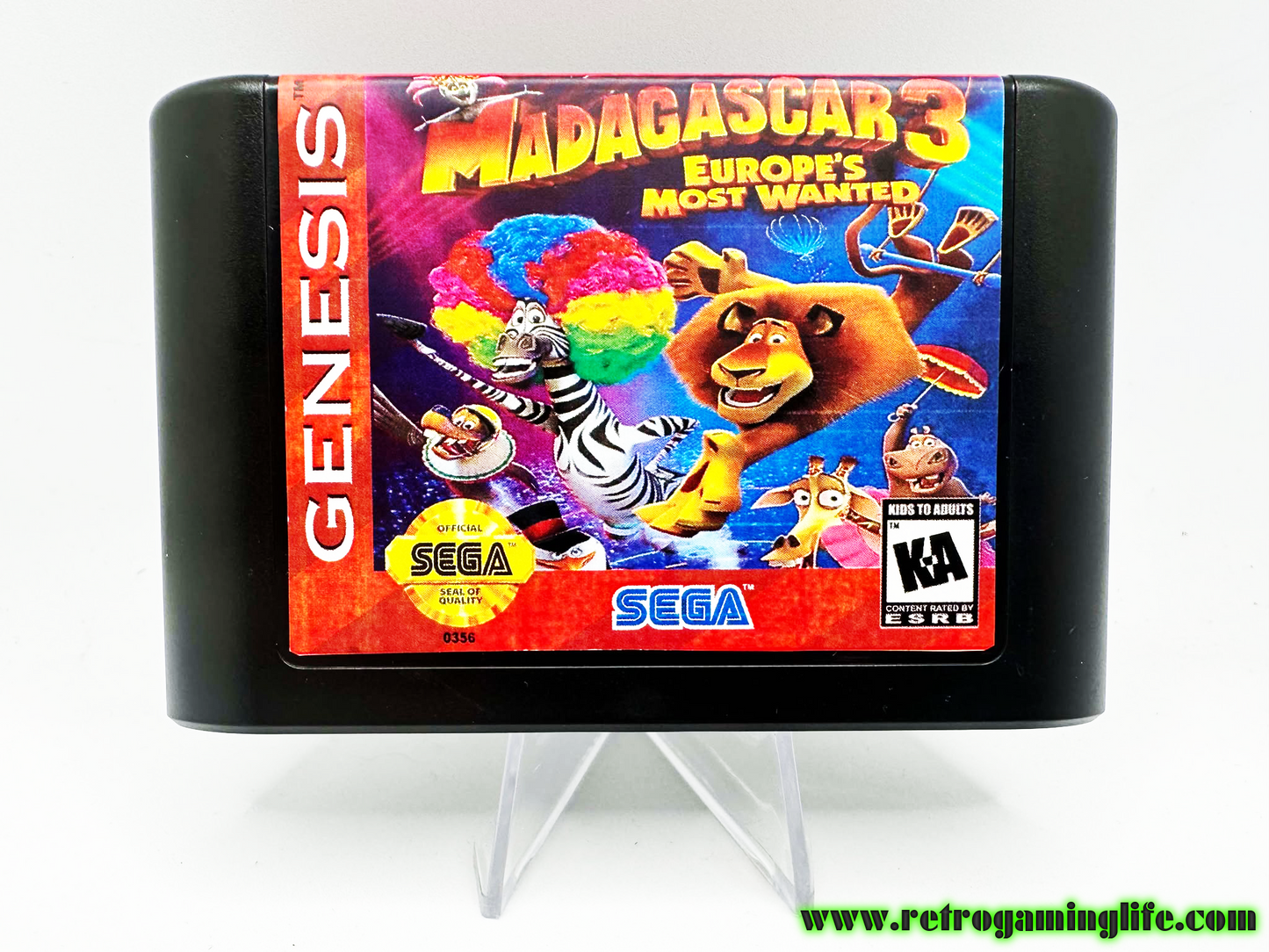 Madagascar 3 Sega Genesis Video Game Cart