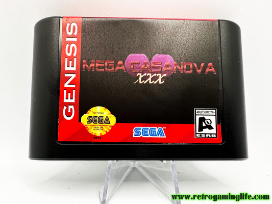 💋 Mega Casanova XXX (Sega Genesis Reproduction Cartridge)