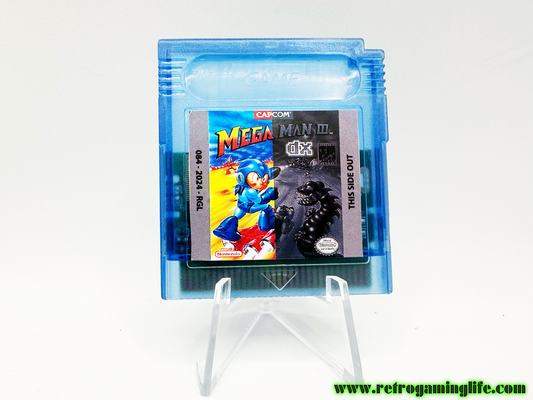 Mega Man 3 DX Gameboy Color Reproduction Video Game Cart