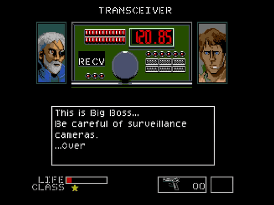 Metal Gear MSX Sega Genesis Reproduction