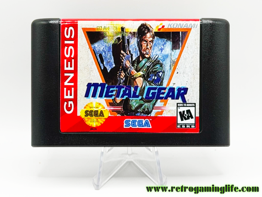 Metal Gear MSX Sega Genesis Reproduction