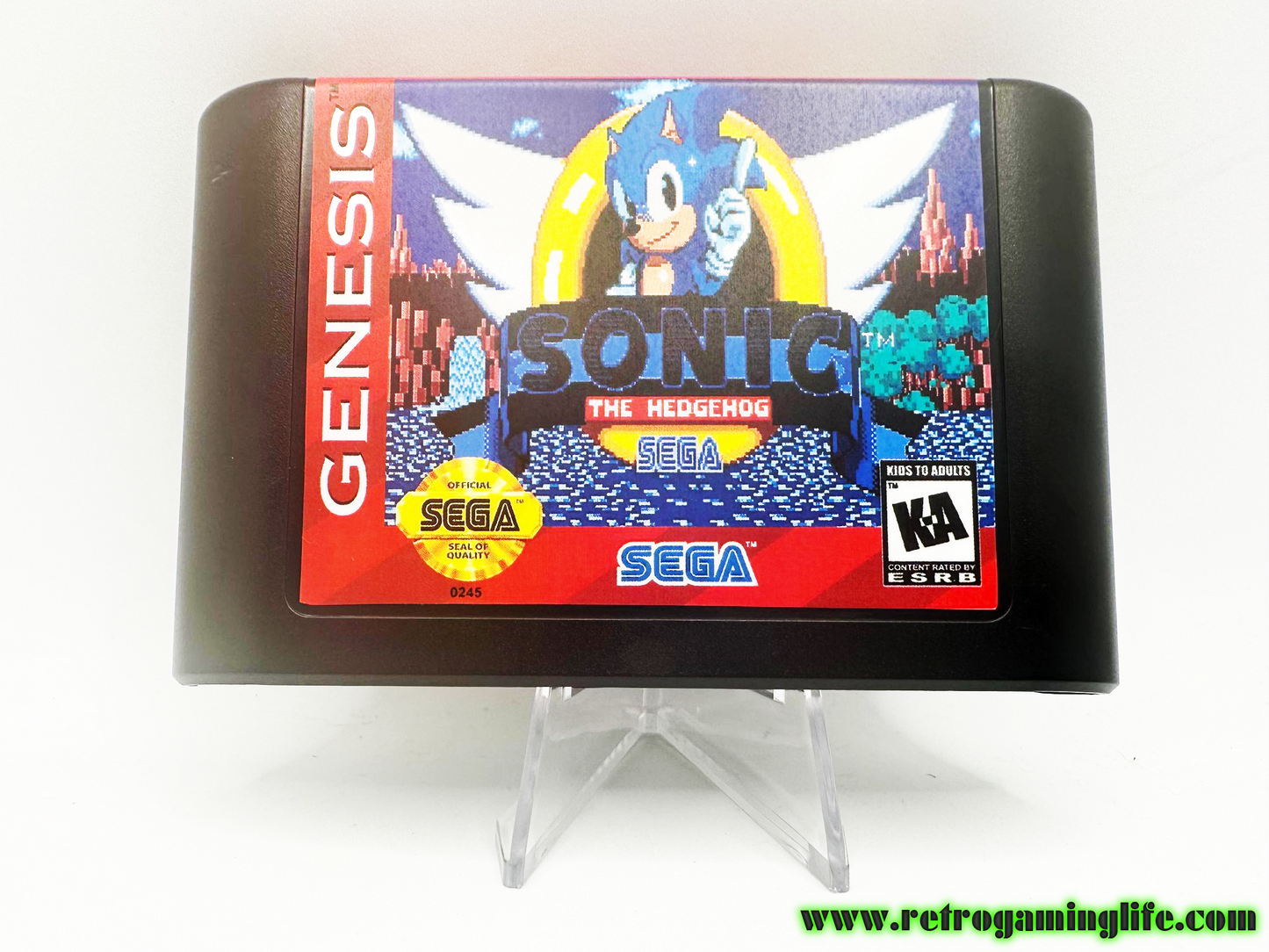 Movie Sonic in Sonic the Hedgehog Sega Genesis Repro Game Cart