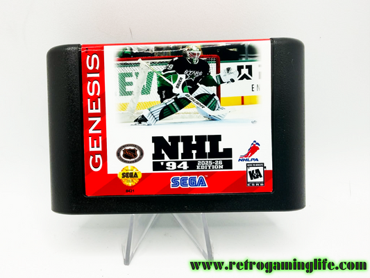 NHL ’94 – 2025–26 Edition Sega Genesis Reproduction Cart