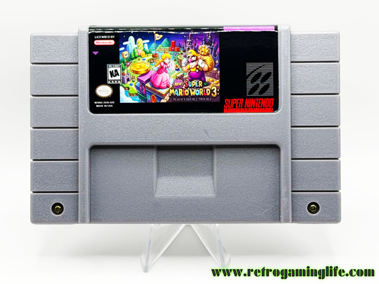New Super Mario World 3: Peach's Double Trouble (SNES) – Reproduction Cartridge