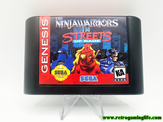 Ninjawarriors in Streets of Rage 2 Sega Genesis Video Game Cart