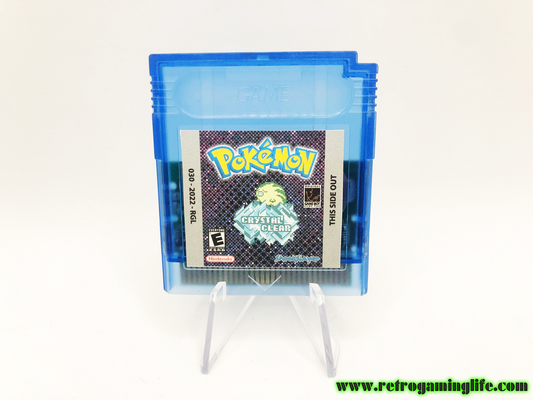 Pokemon Crystal Clear 2.5.10 Gameboy Color Reproduction Game Cart