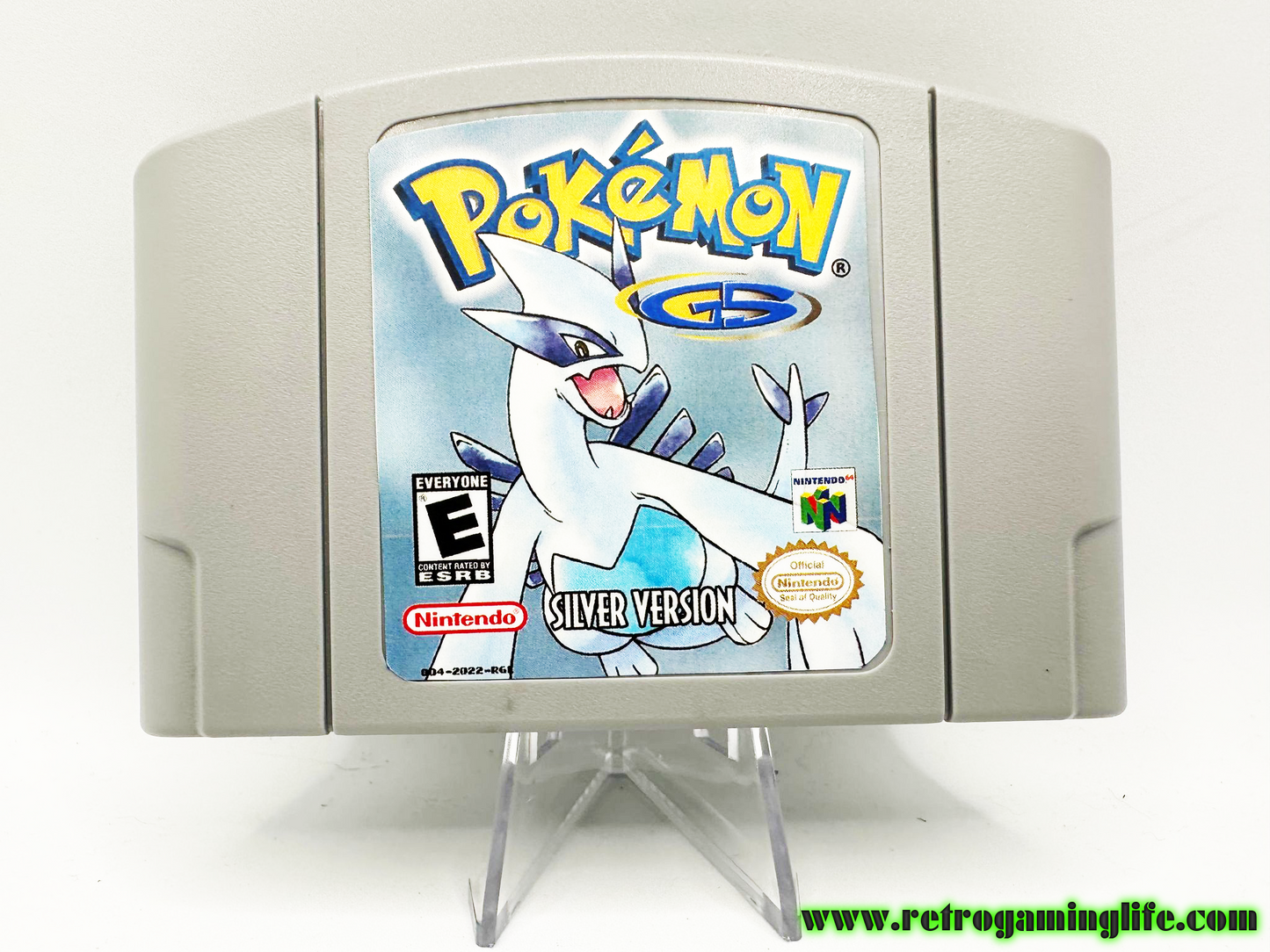 Pokemon Silver Version Nintendo 64 Game Cart