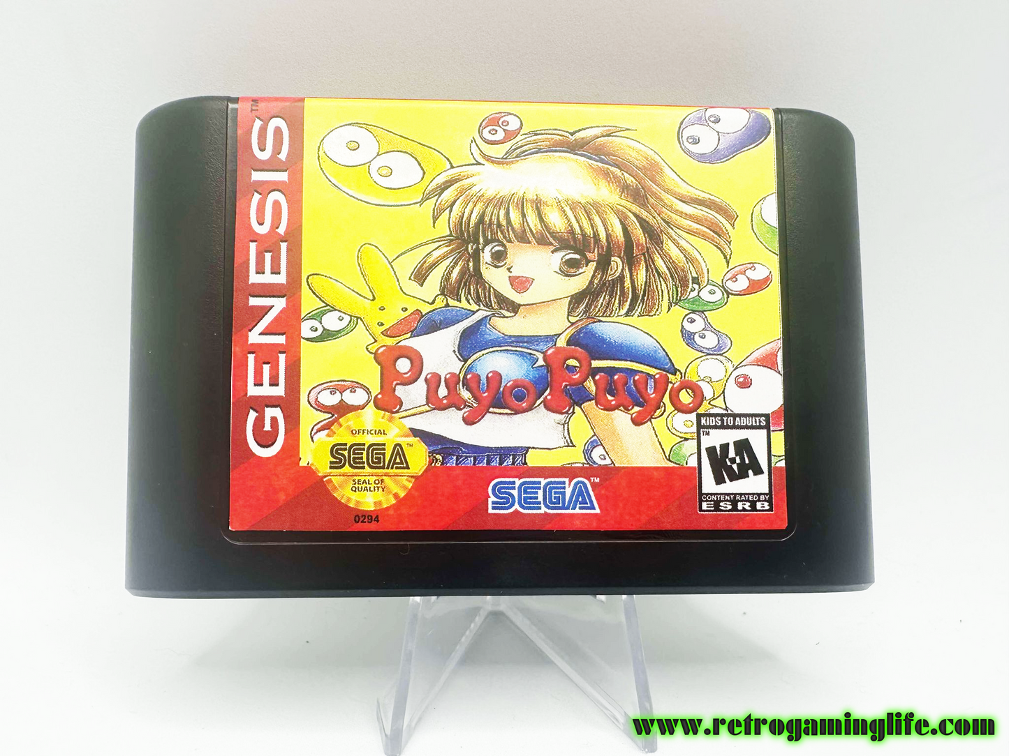 Puyo Puyo Sega Genesis Reproduction Video Game Cart