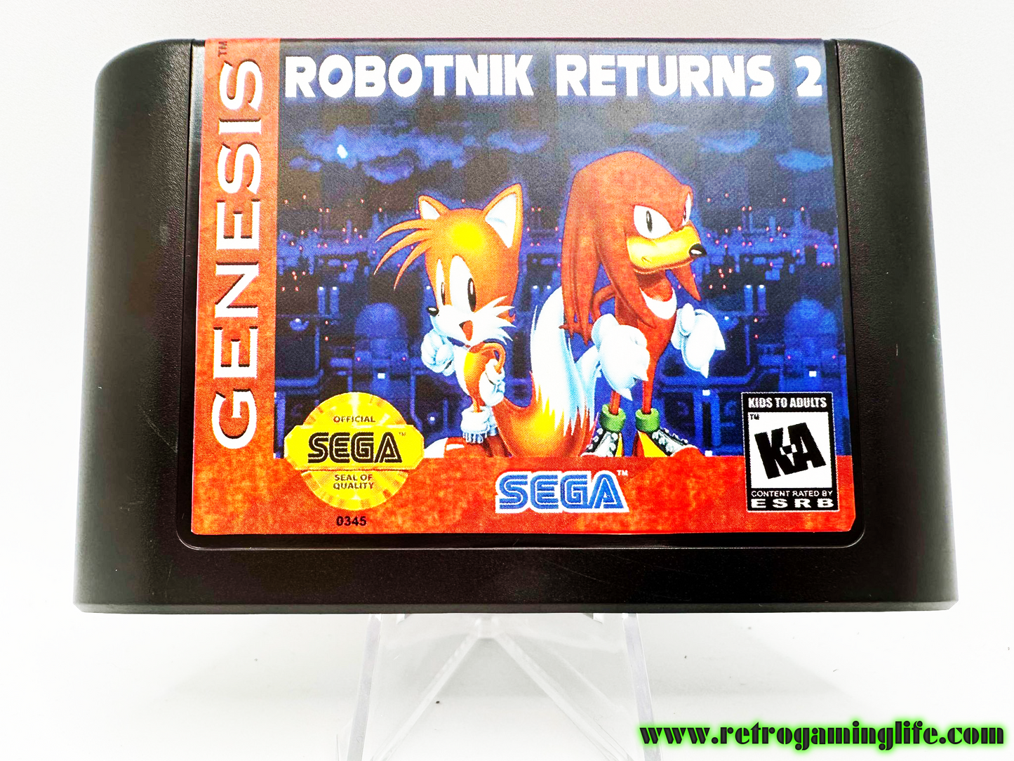 Robotnik Returns 2 Sega Genesis Video Game Cart