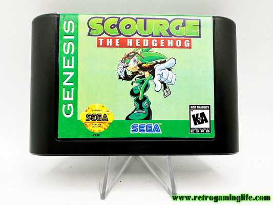 Scourge the Hedgehog 2 Sega Genesis Reproduction Video Game Cart