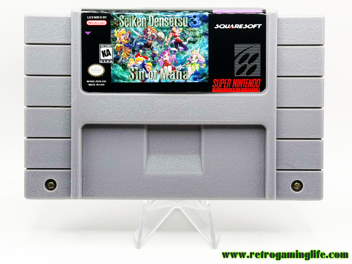 Seiken Densetsu 3: Sin of Mana – SNES Reproduction Cartridge