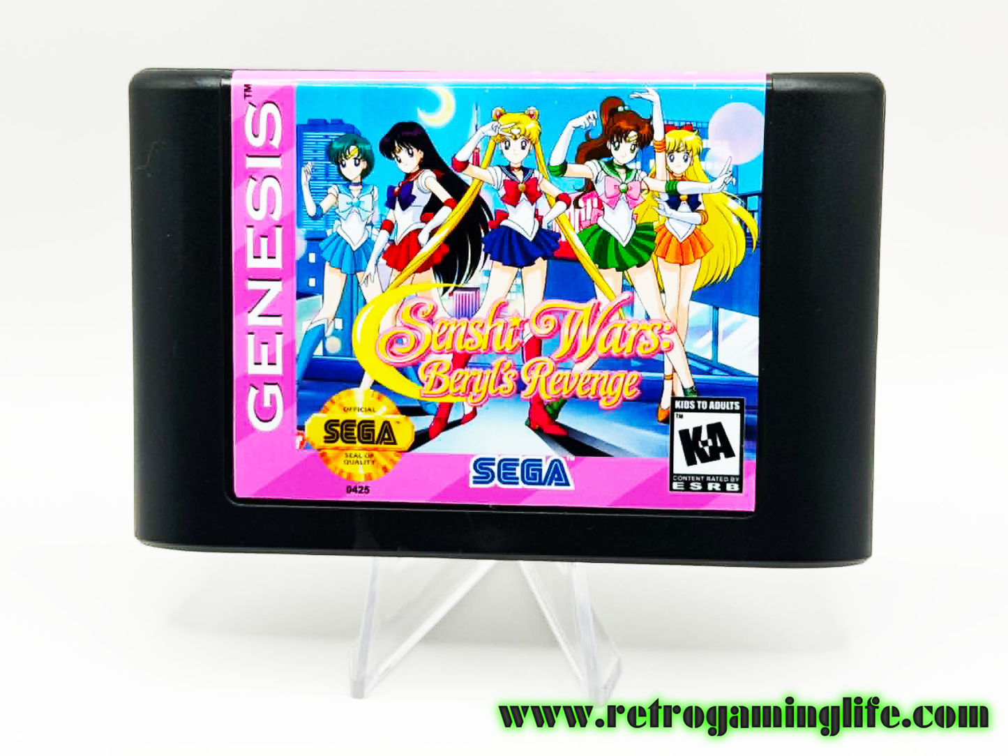 Senshi Wars: Beryl’s Revenge – Sega Genesis (Reproduction) Cartridge