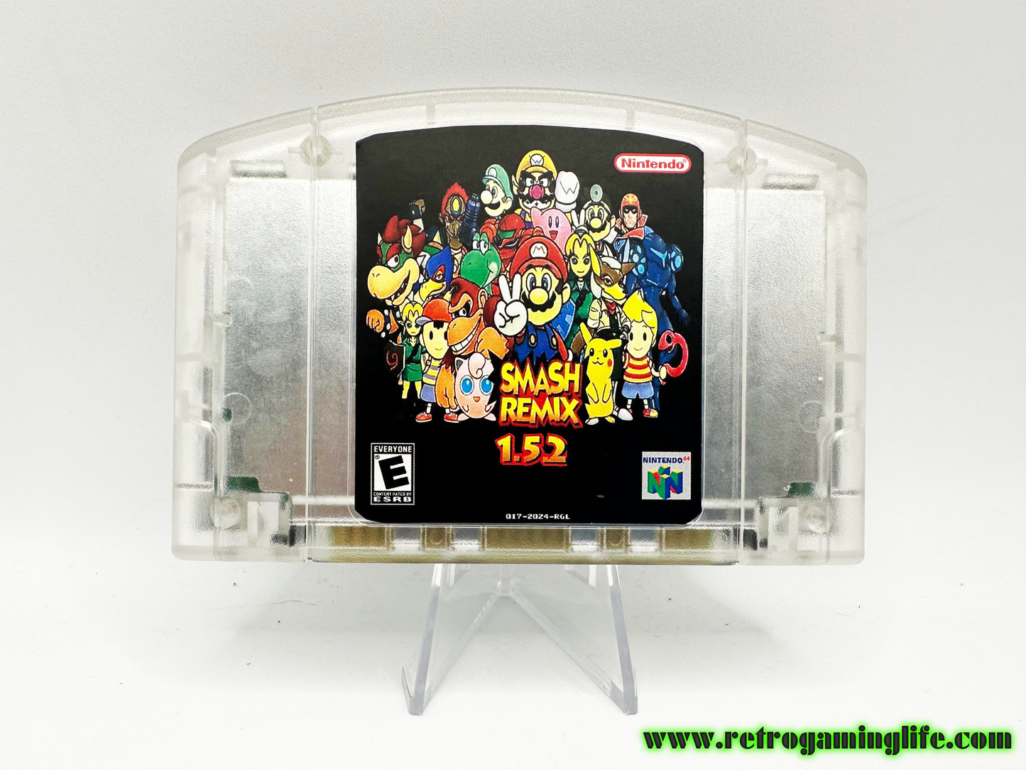 Smash Bros Remix 1.5.2 Nintendo 64 Reproduction Cart