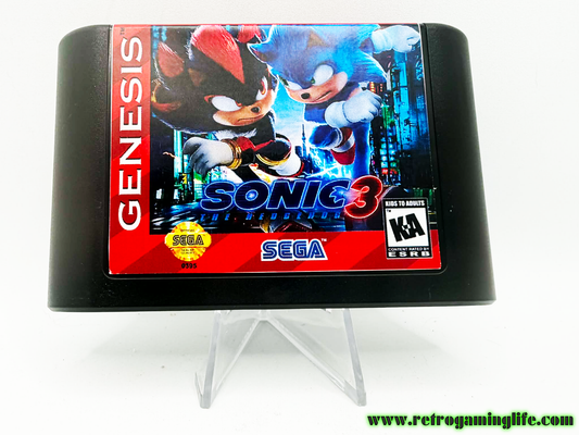 🦔 Sonic 3 Paramount Promo — Sega Genesis (Reproduction Cartridge)