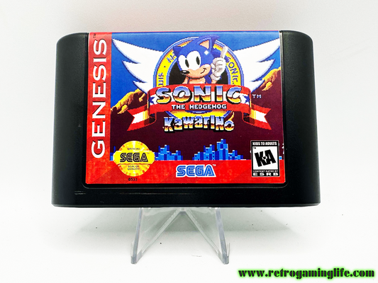 Sonic the Hedgehog KawariNo Sega Genesis Reproduction Video Game Cart