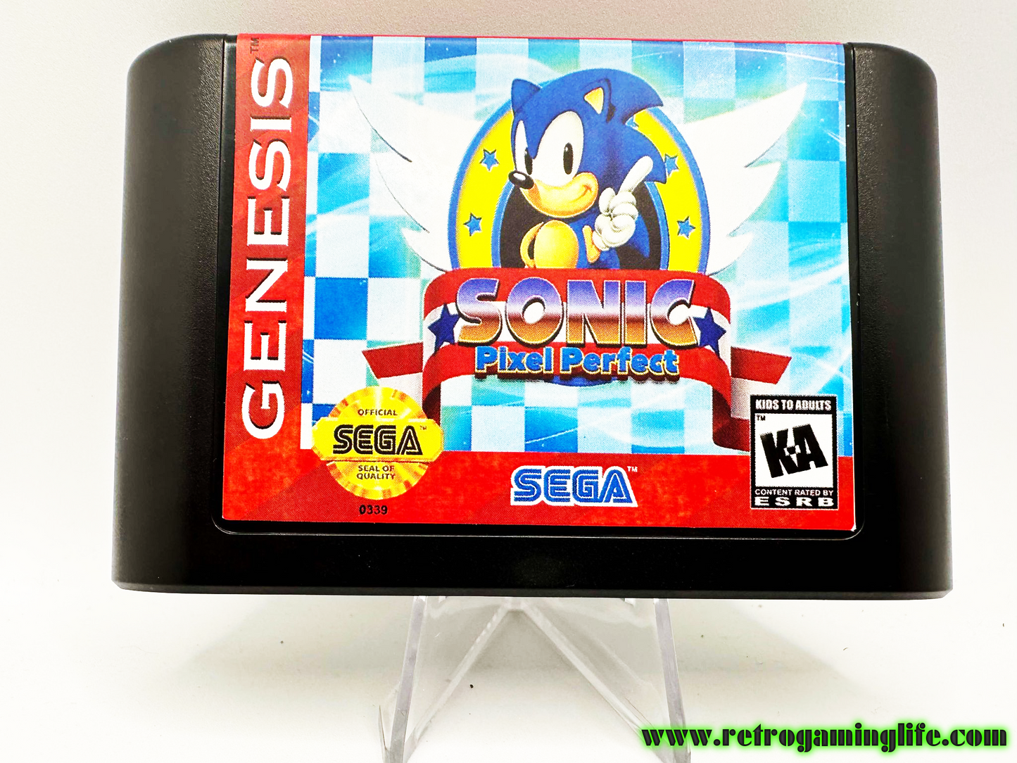 Sonic the Hedgehog Pixel Perfect Sega Genesis Video Game Cart