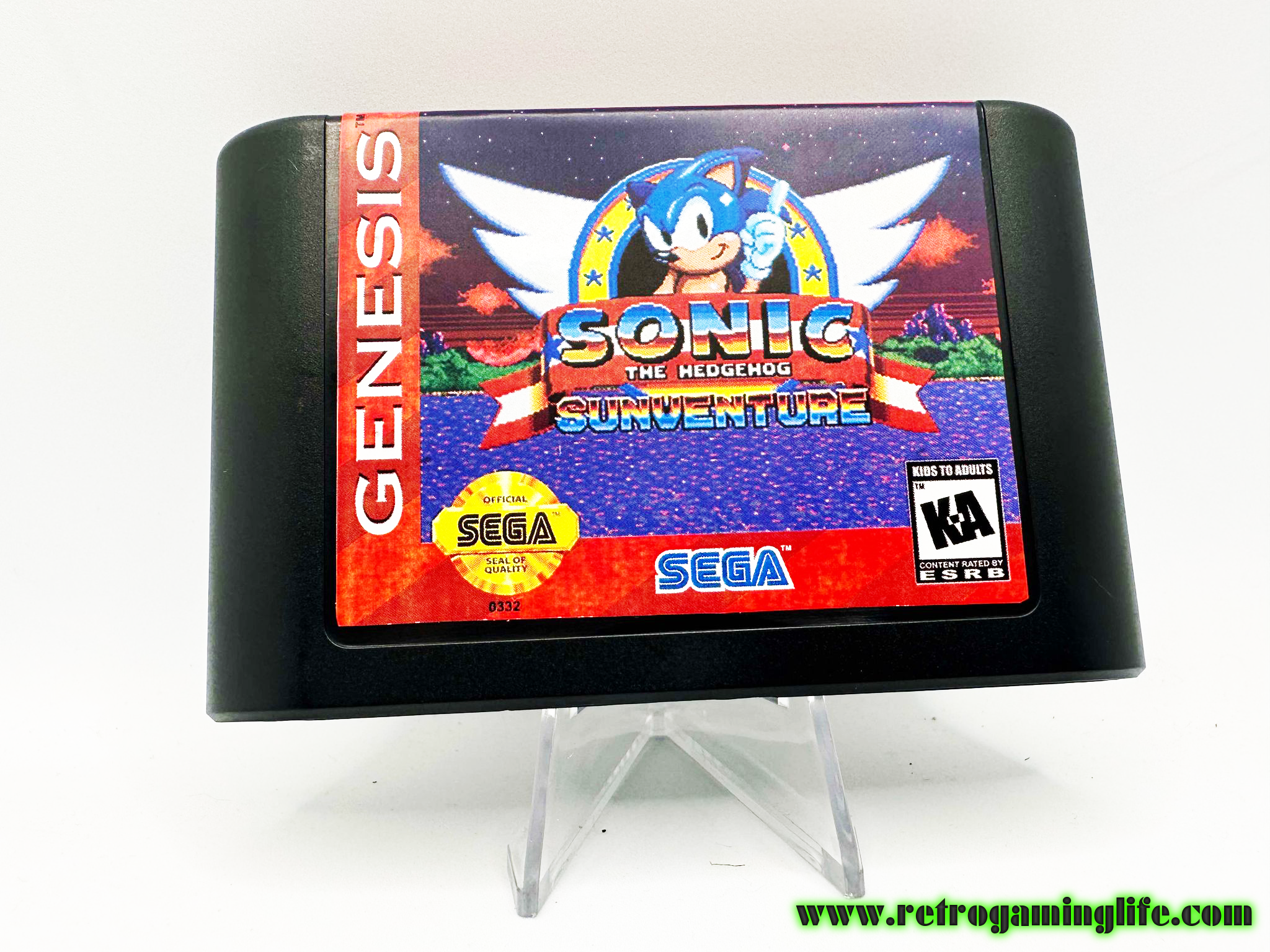 Genesis Reproductions Sonic Sunadventure Sega Genesis Reproduction Video Game Cart ...