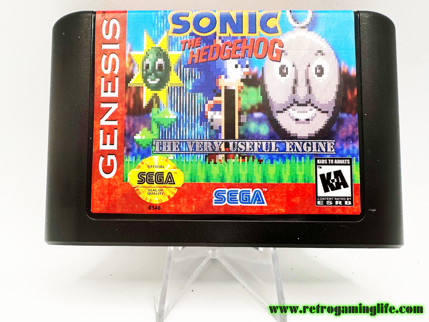 Sonic The Very Useful Engine Sega Genesis Video Game Cart