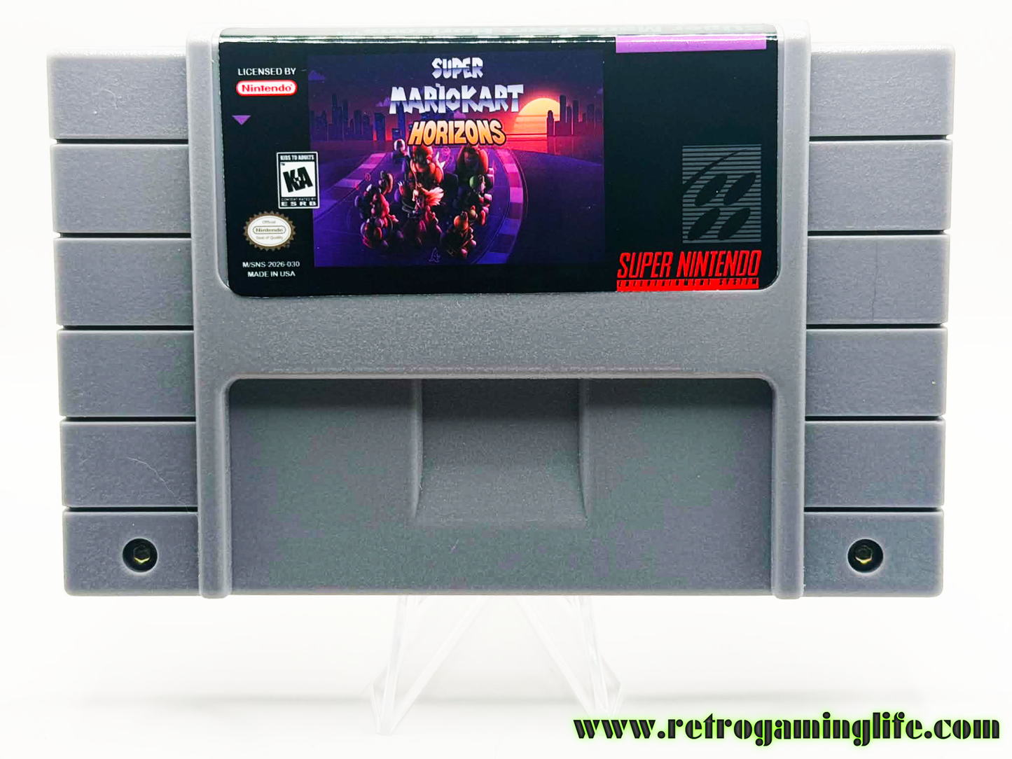 Super Mario Kart Horizons SNES Reproduction Cartridge
