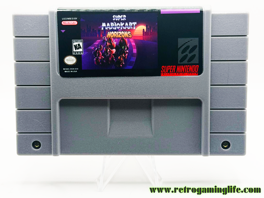 Super Mario Kart Horizons SNES Reproduction Cartridge