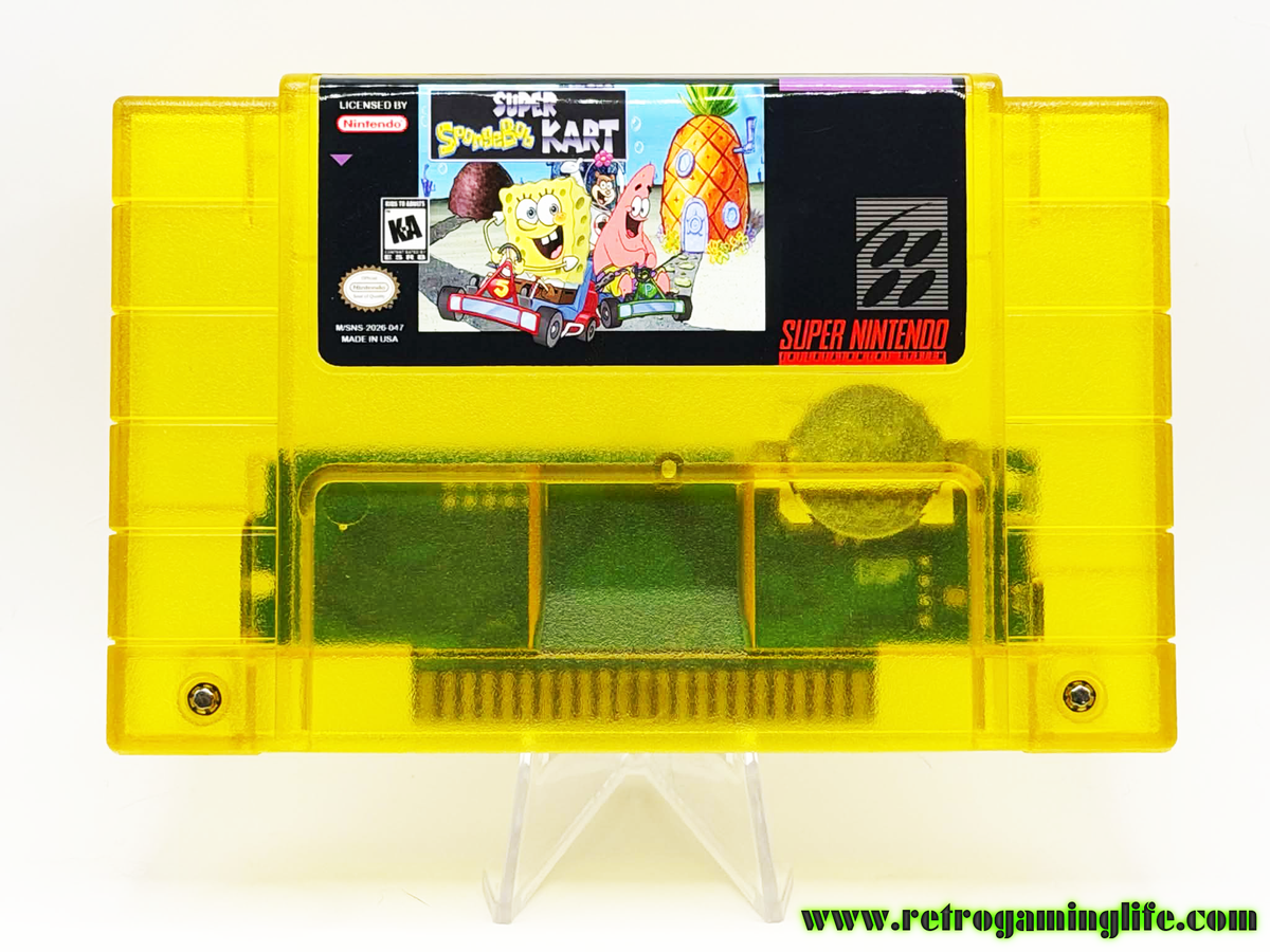 Super SpongeBob Kart – Super Nintendo Reproduction Cartridge