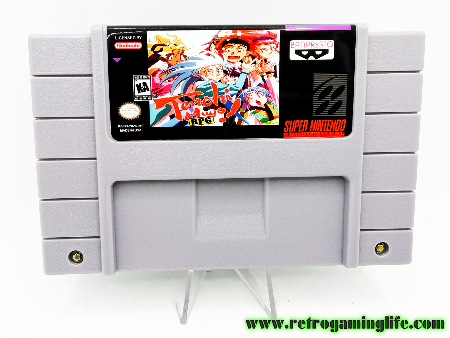 Tenchi Muyo RPG SNES Reproduction Cart