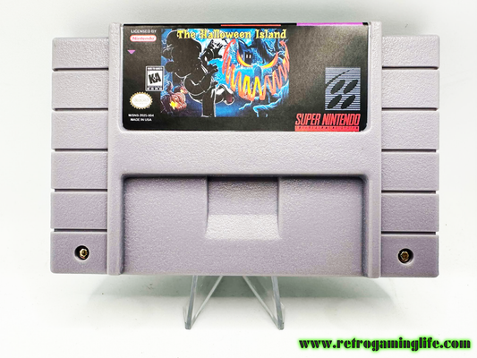 The Halloween Island SNES Video Game Cart