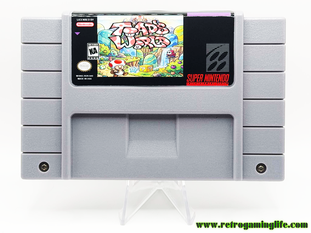 Toad's World – SNES Reproduction Cartridge
