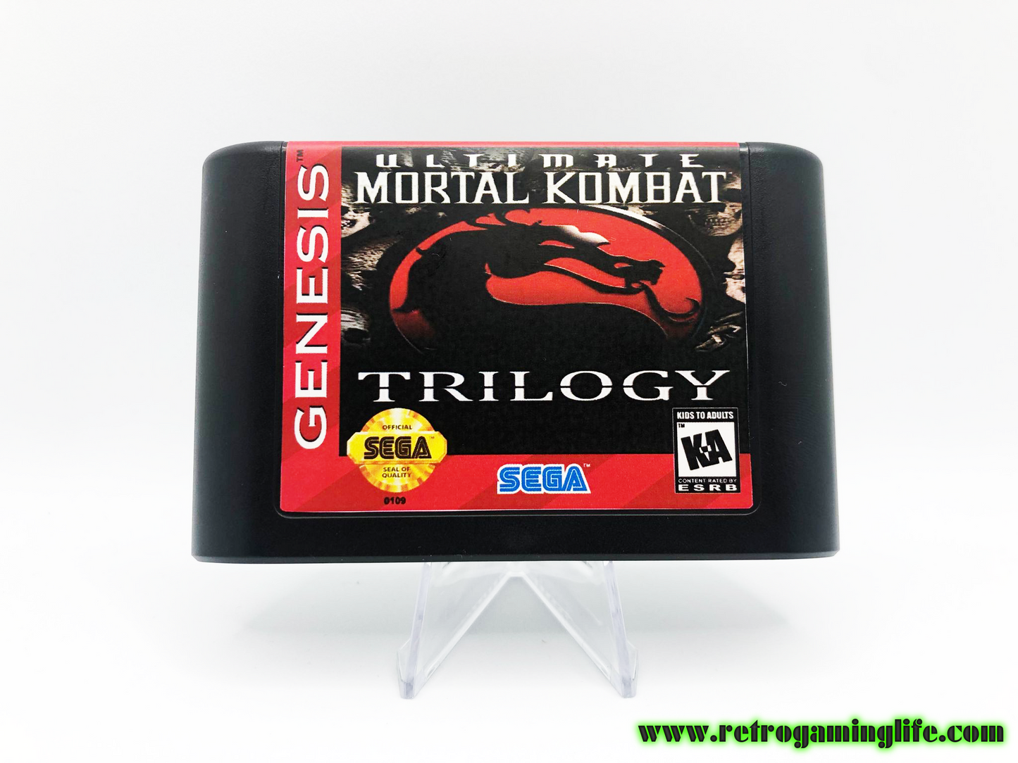 Ultimate Mortal Kombat Trilogy (Sega Genesis) – Reproduction Cartridge