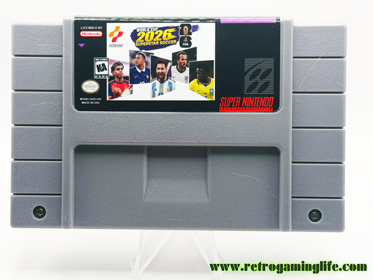 World Cup 2026 Superstar Soccer – SNES Reproduction Cartridge