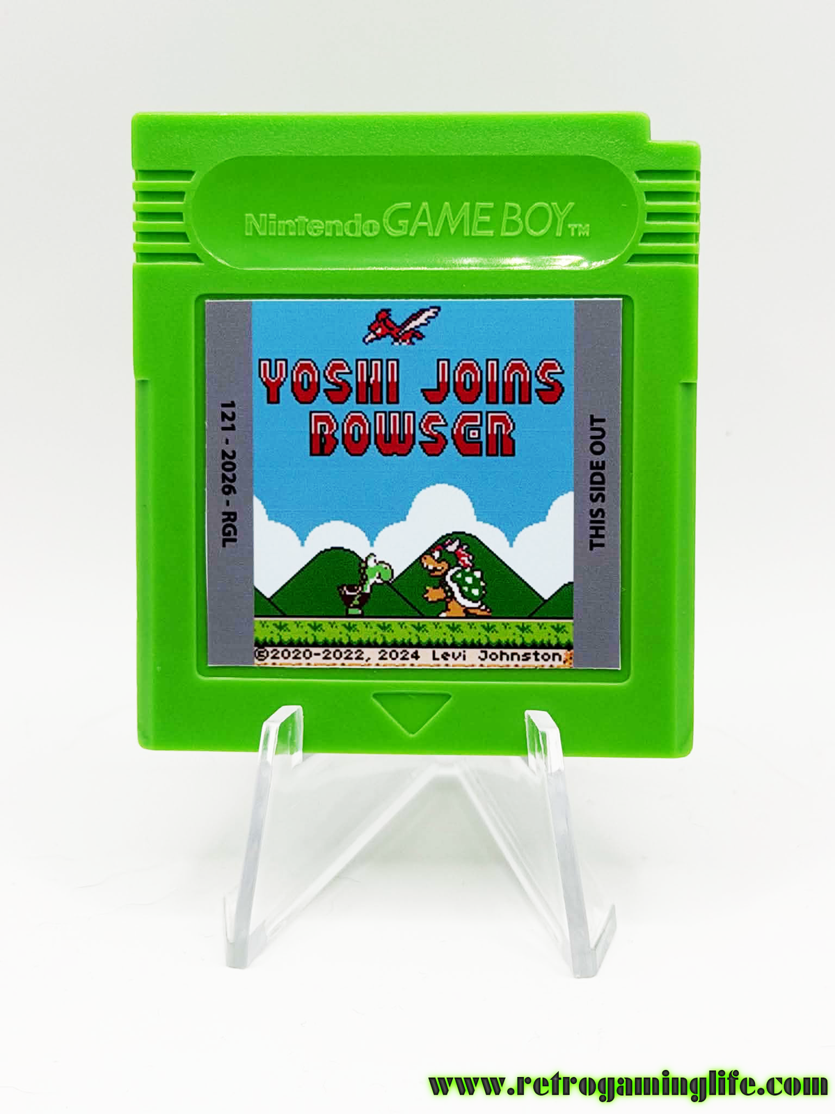 Yoshi Joins Bowser –GBC Homebrew Reproduction Cartridge