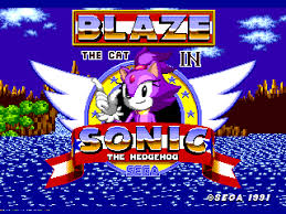 Blaze the Cat in Sonic the Hedgehog Sega Genesis Reproduction Cart