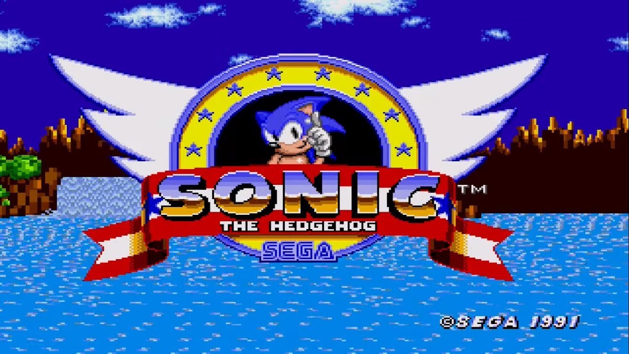 Tiny Sonic in Sonic the Hedgehog Sega Genesis Reproduction Game Cart