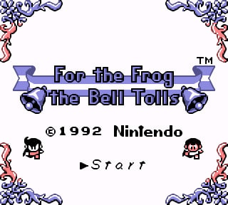 For the Frog the Bell Tolls RPG English Translated Repro Gameboy Nintendo